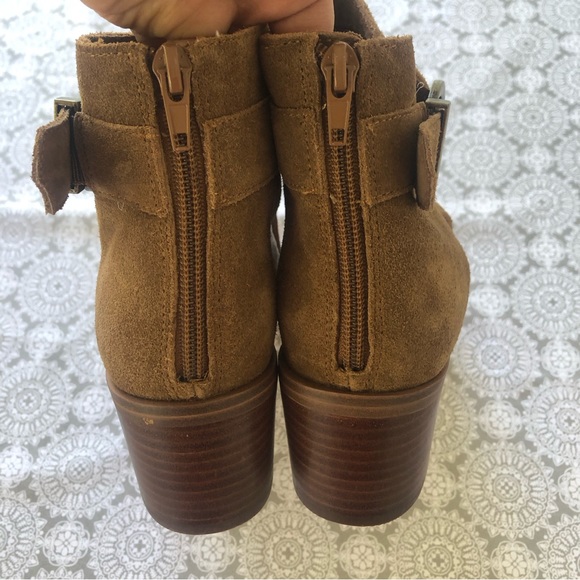 Sole Society Tracy Tan Suede Ankle Bootie - Picture 5 of 14